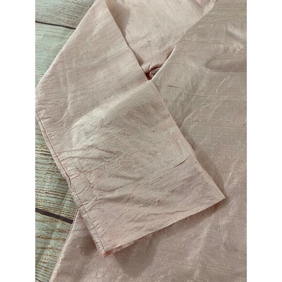 Vintage Linda Bertozzi 100% Silk Long Sleeve Button Down Blouse - 1 (Large) - Picture 12 of 13